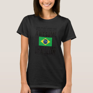 T-shirt Drapeau brésilien étonnant Racines brésiliennes Br