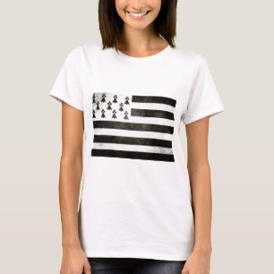 T-shirt Drapeau Bretagne Vintage