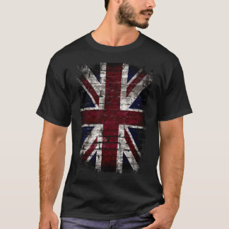 T-shirt Drapeau britannique grunge, Grande-Bretagne, détre