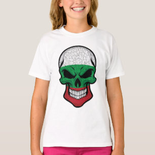T-shirt Drapeau Bulgare Crâne Sourire