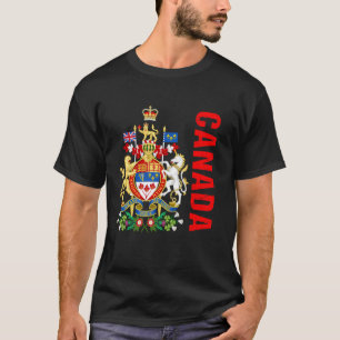 T-shirt Drapeau Cadeau Canada Varsity Canadien Toronto Rét