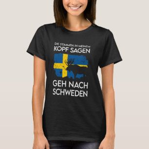 T-shirt Drapeau Cadeau Suède Sverige Vintage Suède Malmö S