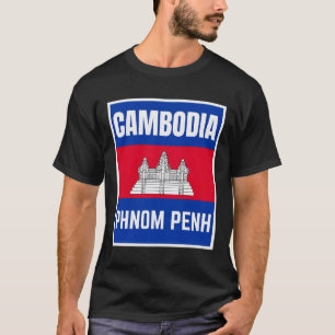 T-shirt Drapeau Cambodge � Esprit d'Australie