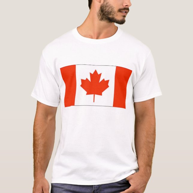 T-shirt Drapeau canadien (Devant)