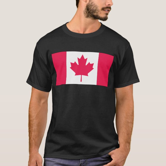 T-shirt Drapeau canadien (Devant)
