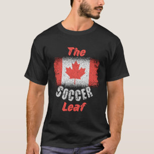 T-shirt Drapeau Canadien 1Er Juillet Soccer Feuille D'Érab