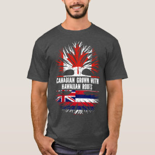 T-shirt Drapeau canadien avec racines hawaïennes Canada
