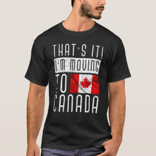 T-shirt Drapeau canadien de pays Feuille d'érable Fier Can