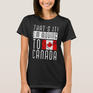 T-shirt Drapeau canadien de pays feuille d'érable fier Can