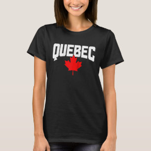 T-shirt Drapeau canadien feuille d'érable Québec Fierté Ra