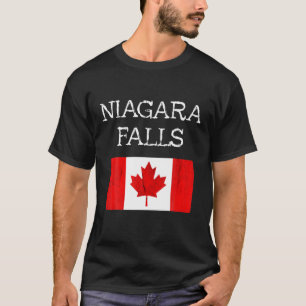 T-shirt Drapeau canadien Niagara Falls Tourist Canada Cana