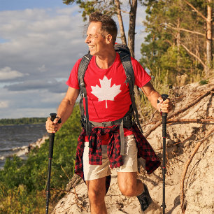 T-shirt Drapeau canadien patriotique de la feuille d'érabl