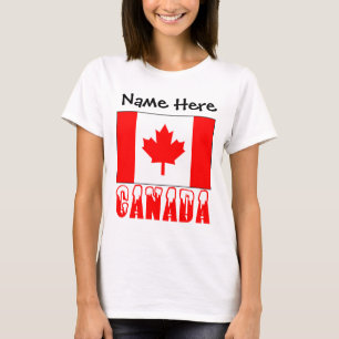 T-shirt Drapeau canadien personnalisé Canada