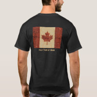 Drapeau Canadien Sur L'Écorce De Birch Intérieur