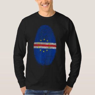 T-shirt Drapeau Cap-Vert Empreinte Dans Mon Adn Pour Cabo