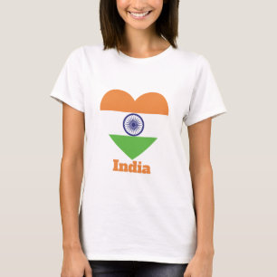 T-shirt Drapeau cardiaque indien