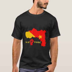 T-shirt Drapeau Carte Tigré Éthiopie