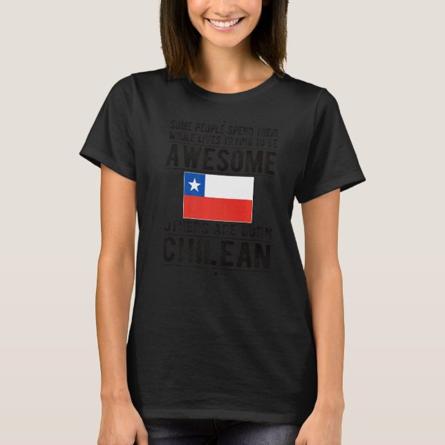 T-shirt Drapeau chilien incroyable Chili Racines chilienne (Devant)