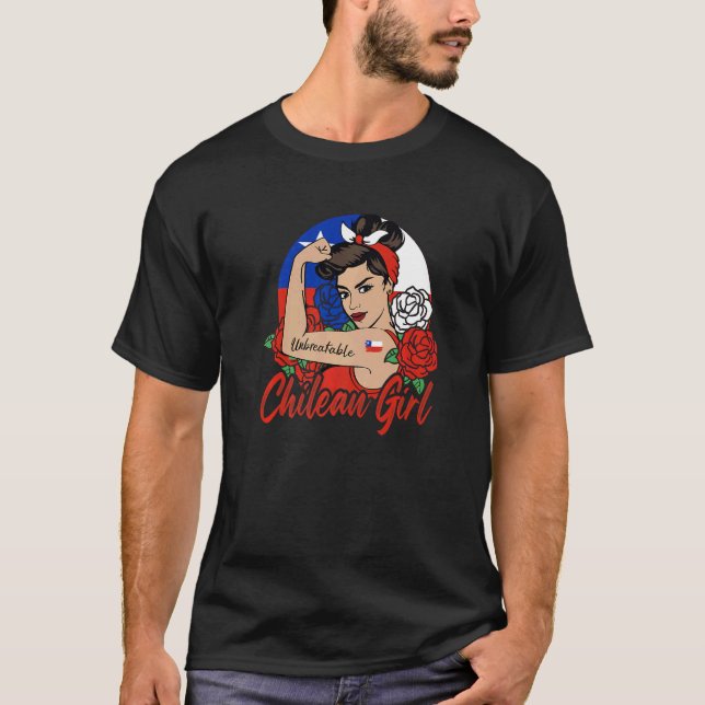 T-shirt Drapeau chilien Mujer Chilena (Devant)