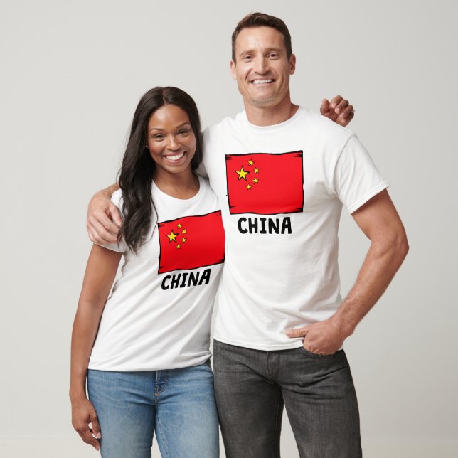 T-shirt Drapeau chinois (Unisexe)