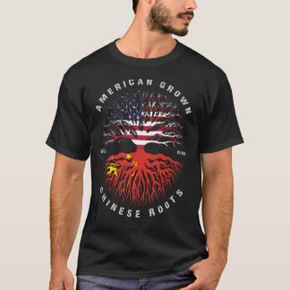 T-shirt Drapeau chinois américain