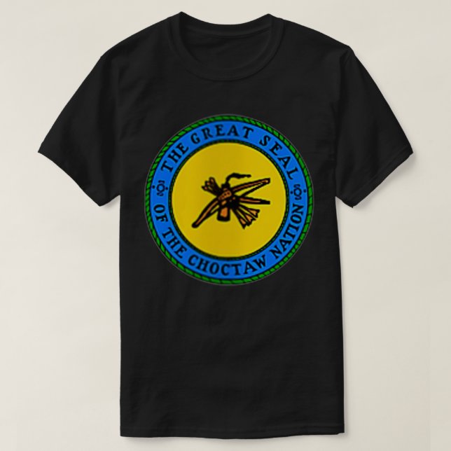 T-shirt Drapeau Choctaw de la nation de Choctaw à deux côt (Design devant)
