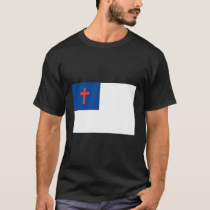 T-shirt Drapeau chrétien Chemise Religieux Drapeau Christ