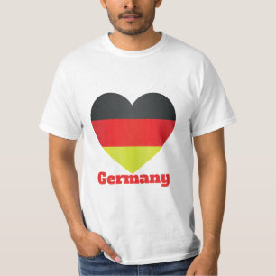 T-shirt Drapeau Coeur Allemagne