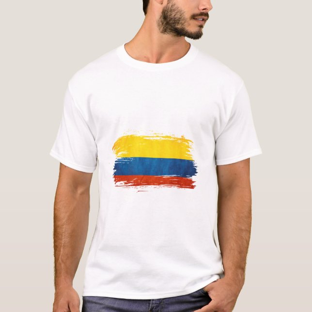T-shirt Drapeau Colombie (Devant)