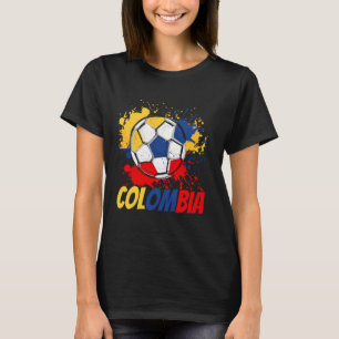 T-shirt Drapeau Colombie Soccer Colombien Hommes Femmes En