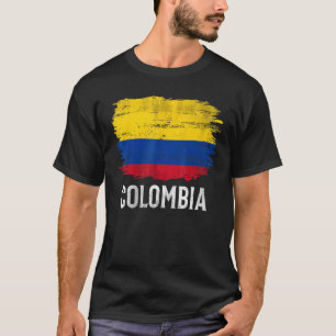 T-shirt Drapeau Colombie vintage pour la Colombie