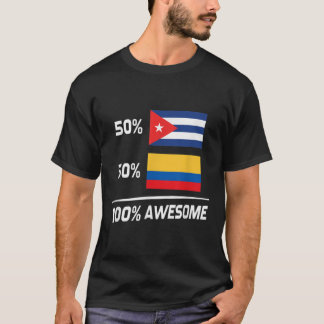 T-shirt Drapeau colombien cubain Cuba Colombie