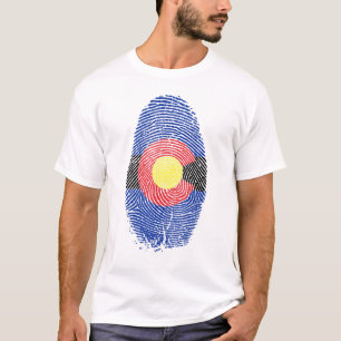 T-shirt Drapeau Colorado Empreinte C'Est Dans Mon Adn Pour