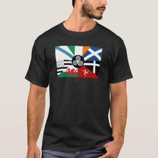 T-shirt Drapeau combiné de 7 nations celtes
