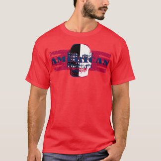 T-shirt Drapeau crânien américain 2
