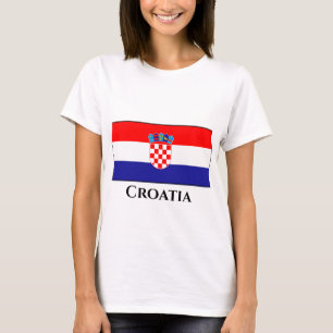 T-shirt Drapeau Croatie