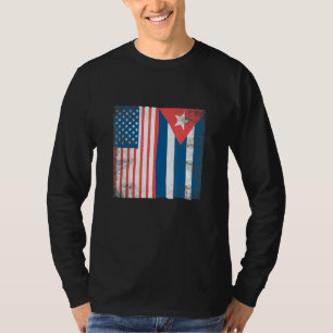 T-shirt Drapeau cubain Cuba Américain Fierté Racines Homme