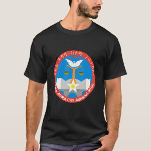 T-shirt Drapeau D'Addis-Abeba