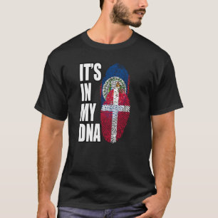 T-shirt Drapeau D'ADN Belizé Et Danois