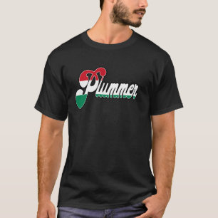 T-shirt Drapeau d'ADN du patrimoine vintage hongrois Plumm