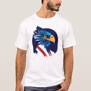 T-shirt Drapeau d'aigle américain Blad