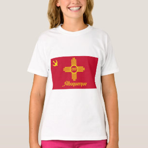 T-shirt Drapeau d'Albuquerque (Nouveau-Mexique)
