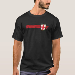 T-shirt Drapeau d'Angleterre Rétro Vintage Crest Angleterr