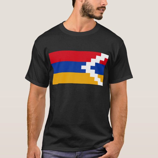 T-shirt Drapeau d'Artsakh (Haut-Karabagh) (Devant)
