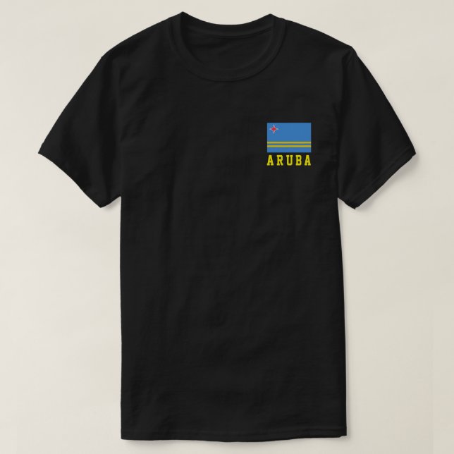 T-shirt Drapeau d'Aruba (Design devant)