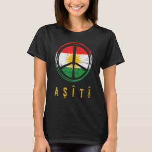 T-shirt Drapeau d'Asiti Kurdistan Kurde Kurde Erbil Kurdi