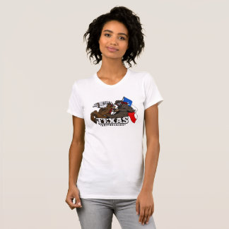 T-shirt Drapeau de bataille de dames de SRXTX