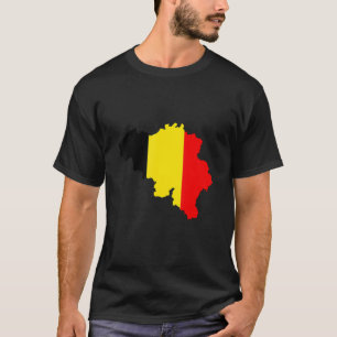 T-shirt Drapeau de Belgique contour Belgique