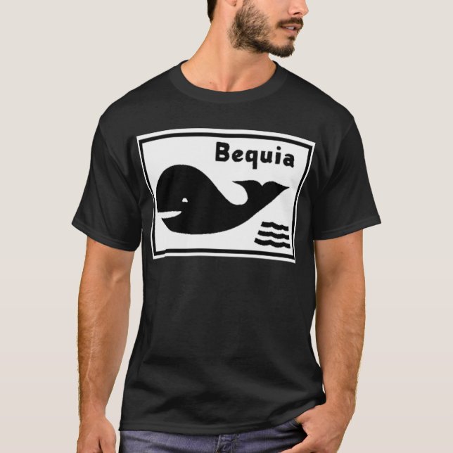 T-shirt Drapeau de Bequia (Devant)