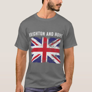 T-shirt Drapeau de Brighton And Hove Royaume-Uni Souvenir 
